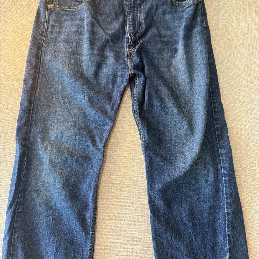 Levi's Men's Straight Dark Blue Denim Jeans